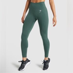 NWOT Gymshark Vital Seamless 2.0
Leggings Green Compression Pants Athleisure Gym